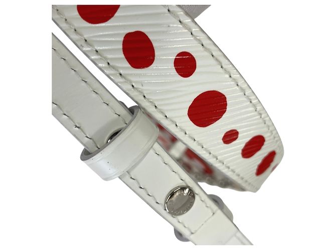 Borsa a tracolla Louis Vuitton x Yayoi Kusama Marellini Bianco Rosso - vista 9