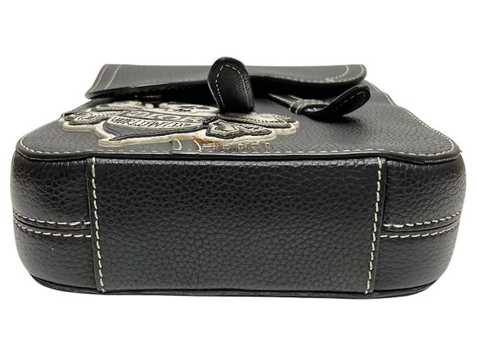 Bolso de hombro Christian Dior x Shawn Stussy Saddle Bee Pouch Negro - vista 3