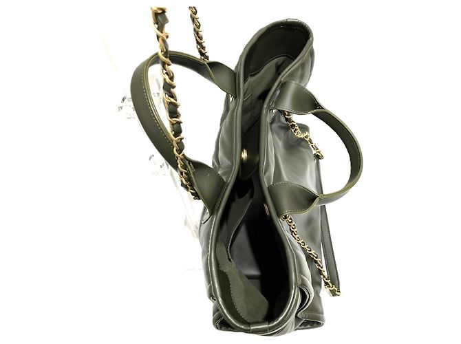 Borsa a tracolla 2-way Chanel Deauville Cachi - vista 6