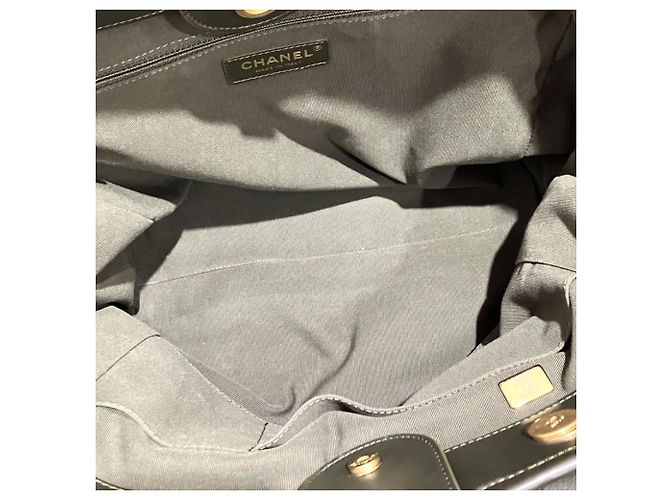 Borsa a tracolla 2-way Chanel Deauville Cachi - vista 9