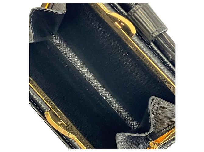 Cartera bi-fold Louis Vuitton de piel Epi Negro - vista 6