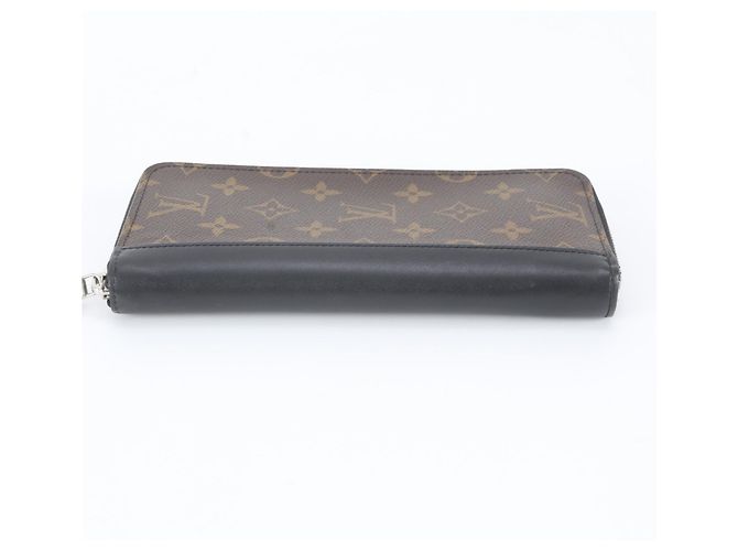 Louis Vuitton Monogram Macassar Zippy Wallet Brown Black - view 5