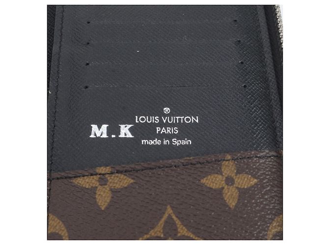 Louis Vuitton Monogram Macassar Zippy Wallet Brown Black - view 7