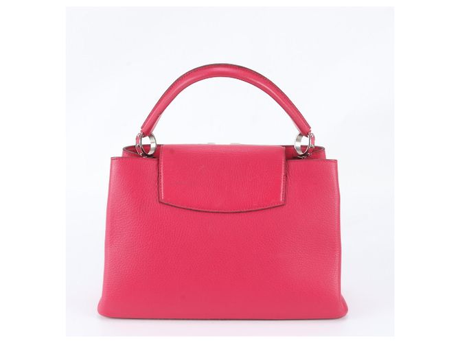 Borsa Louis Vuitton Capucines MM Rosa - vista 3