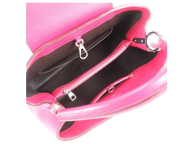 Borsa Louis Vuitton Capucines MM Rosa - vista 7