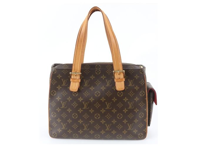Borsa Tote Louis Vuitton Monogram Multipli Cite Marrone - vista 3