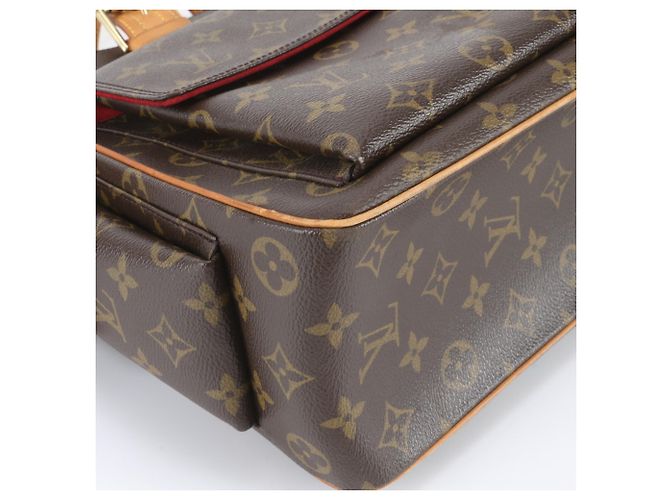 Borsa Tote Louis Vuitton Monogram Multipli Cite Marrone - vista 4