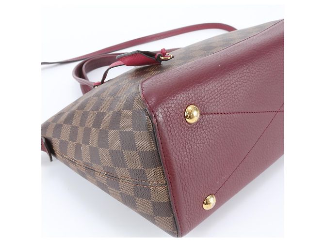 Borsa Tote Louis Vuitton Damier Hyde Park Marrone Fuschia - vista 4