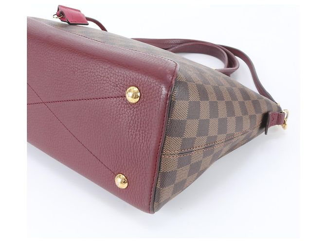 Borsa Tote Louis Vuitton Damier Hyde Park Marrone Fuschia - vista 5