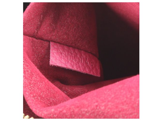 Borsa Tote Louis Vuitton Damier Hyde Park Marrone Fuschia - vista 9
