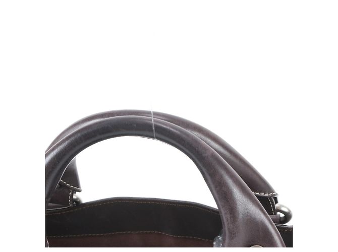 Céline Borsa tote in pelle Celine Boogie Bag Marrone - vista 2