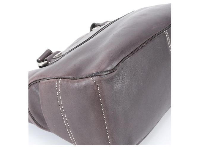Céline Borsa tote in pelle Celine Boogie Bag Marrone - vista 4