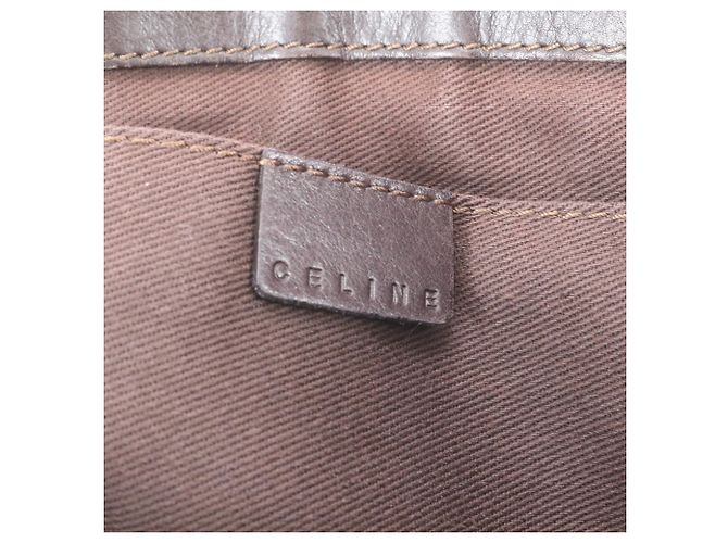 Céline Borsa tote in pelle Celine Boogie Bag Marrone - vista 8