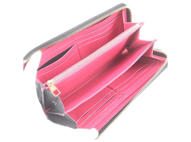 Louis Vuitton Comet Long Wallet aus Taurillon-Leder Schwarz Pink - Ansicht 6