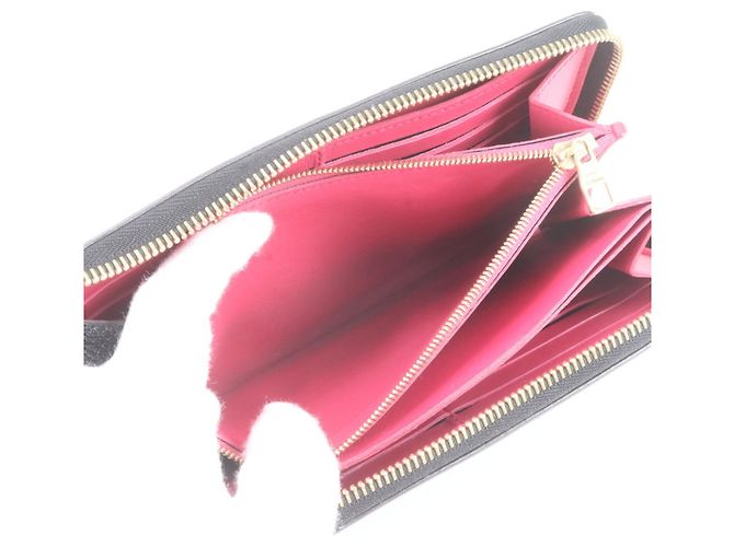 Louis Vuitton Comet Long Wallet aus Taurillon-Leder Schwarz Pink - Ansicht 7
