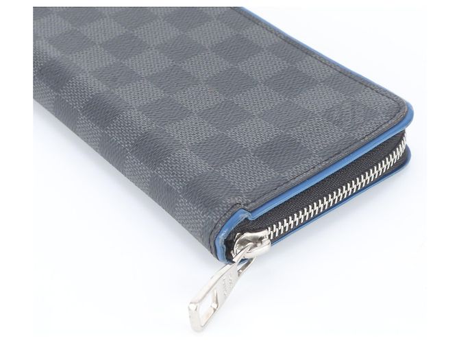 Louis Vuitton Damier Graphite Zippy Wallet Black Blue - view 4
