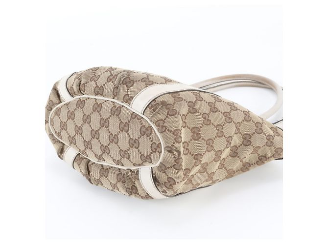 Saco Tote Gucci GG Canvas Abbey Bege - vista 4