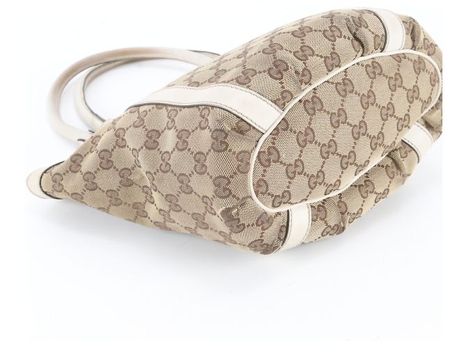 Saco Tote Gucci GG Canvas Abbey Bege - vista 5