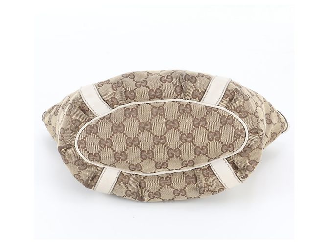 Saco Tote Gucci GG Canvas Abbey Bege - vista 6