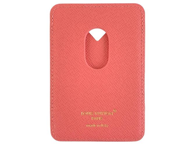 Louis Vuitton Monogram Porte Cartes Magnet Card Case Marrone Rosa - vista 2