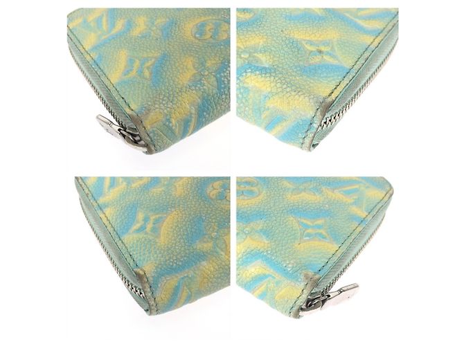 Cartera larga Louis Vuitton Monogram Empreinte Azul Amarillo - vista 3