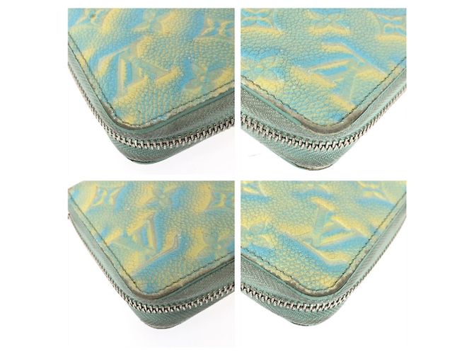 Cartera larga Louis Vuitton Monogram Empreinte Azul Amarillo - vista 4