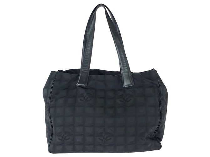 Borsa Tote Chanel New Travel Line MM Nero - vista 2