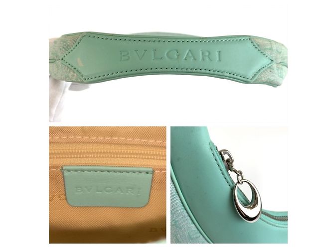 Bulgari Borsa Bvlgari Logomania Mint Green Verde - vista 3