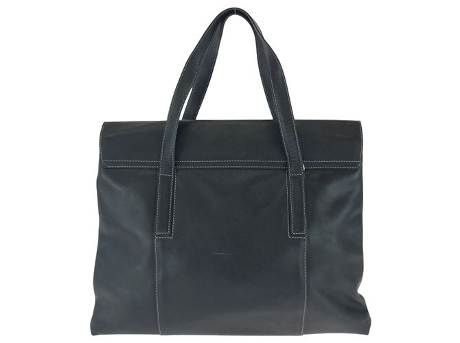 Bulgari Borsa Tote/Spalla Bvlgari Vintage in pelle nera 2-Way Nero - vista 2