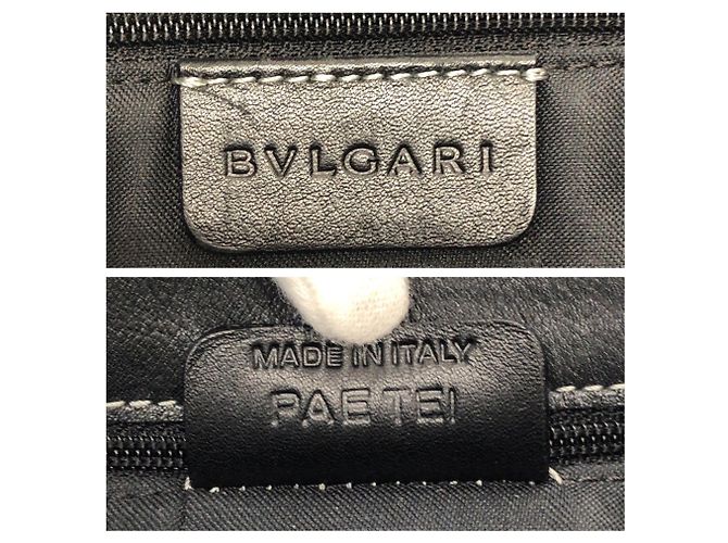 Bulgari Borsa Tote/Spalla Bvlgari Vintage in pelle nera 2-Way Nero - vista 4