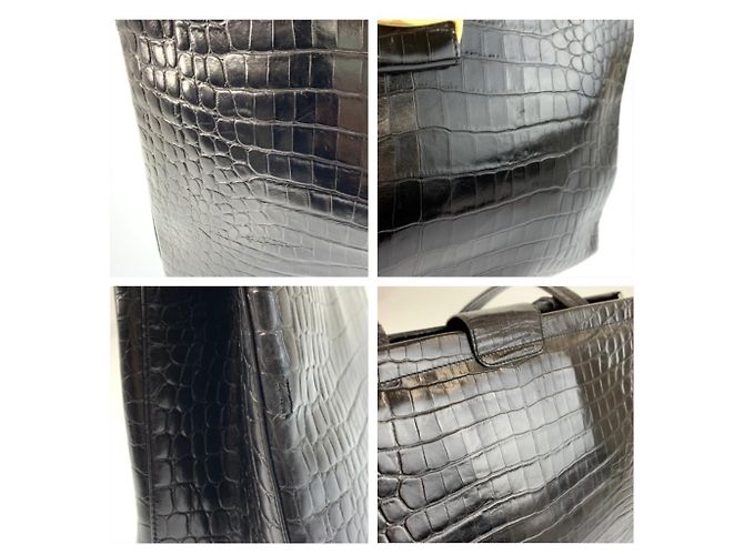 Borsa Tote/Spalla in pelle nera Salvatore Ferragamo Nero - vista 5