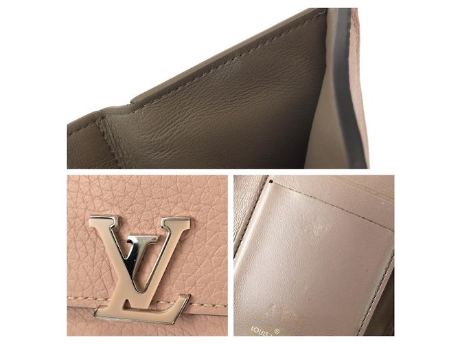 Louis Vuitton Portefeuille Capucines Compact Wallet Rosa - vista 7
