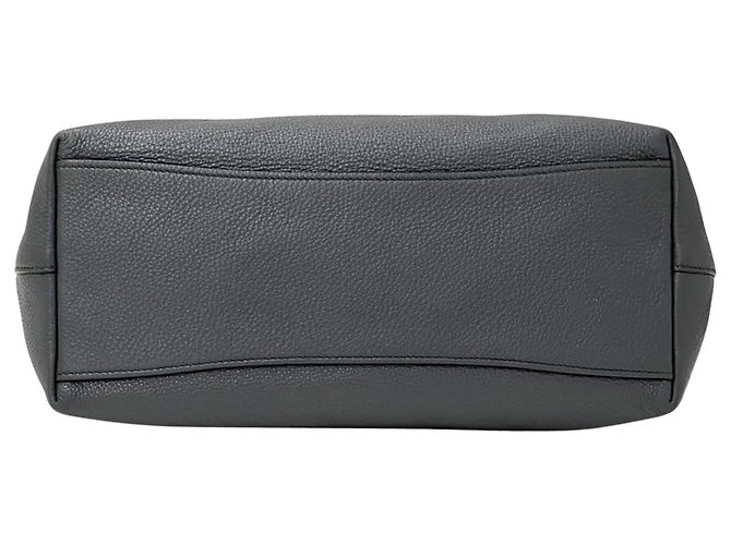 Borsa Tote Prada in pelle grigia Marrone - vista 4