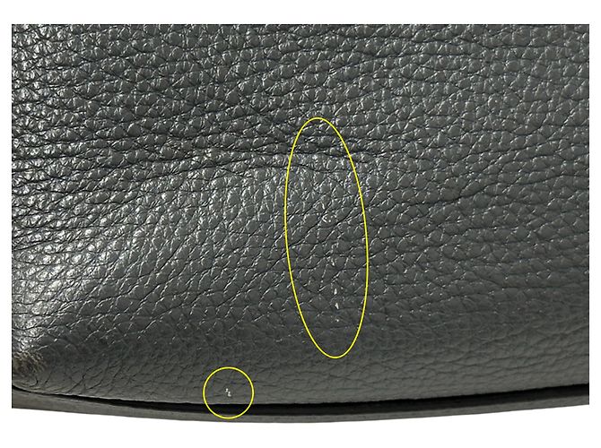 Borsa Tote Prada in pelle grigia Marrone - vista 9