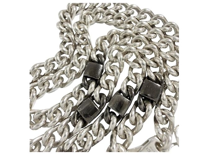 Collana a catena con maglie cubane intrecciate per uomo Gucci - vista 7