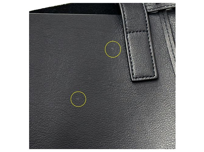 Borsa Tote Saint Laurent in pelle nera Nero - vista 11