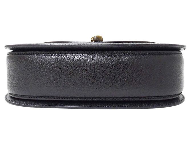 Bamboo Borsa Gucci in pelle nera e bambù Nero - vista 3