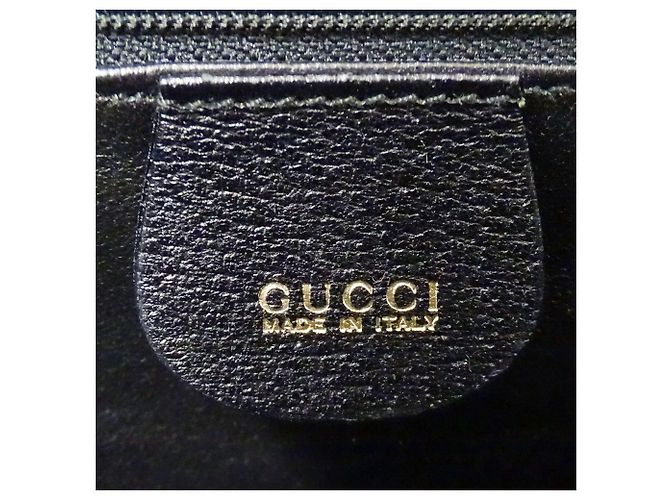 Bamboo Borsa Gucci in pelle nera e bambù Nero - vista 7