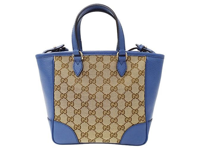 Borsa a mano/Borsa a tracolla da donna Gucci Blu Beige - vista 2