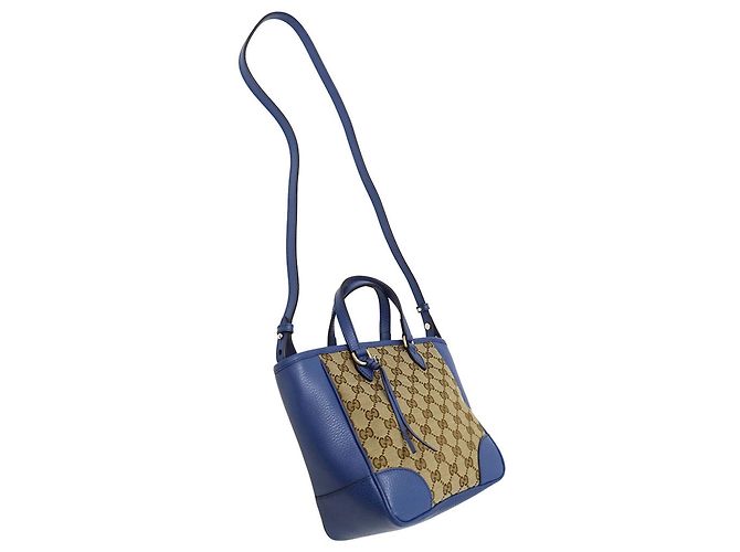 Borsa a mano/Borsa a tracolla da donna Gucci Blu Beige - vista 4
