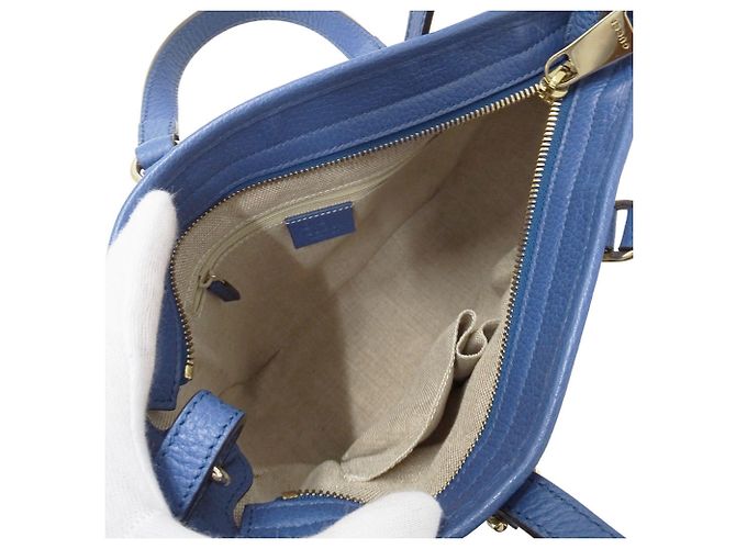 Borsa a mano/Borsa a tracolla da donna Gucci Blu Beige - vista 6