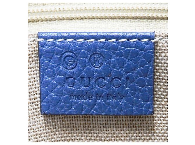 Borsa a mano/Borsa a tracolla da donna Gucci Blu Beige - vista 7