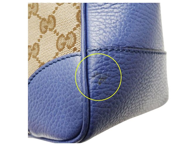 Borsa a mano/Borsa a tracolla da donna Gucci Blu Beige - vista 8