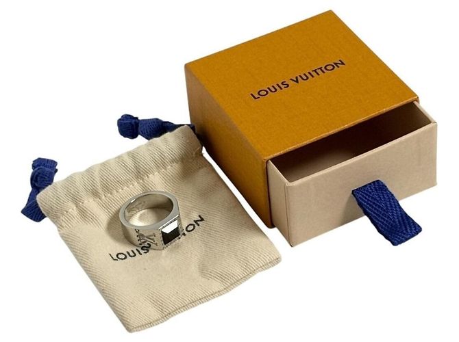 Bague chevalière Louis Vuitton pour homme Argenté - vue 10