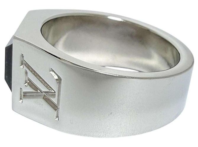 Bague chevalière Louis Vuitton pour homme Argenté - vue 2