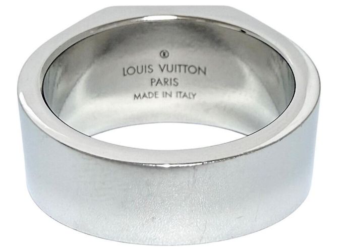 Bague chevalière Louis Vuitton pour homme Argenté - vue 4