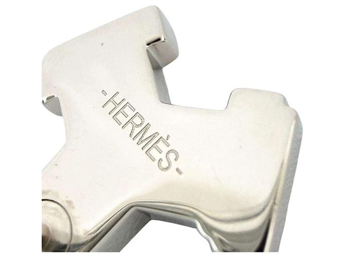 Hermès Spilla Badge Hermes H Pin Street da Uomo/Donna, Black Nero - vista 8