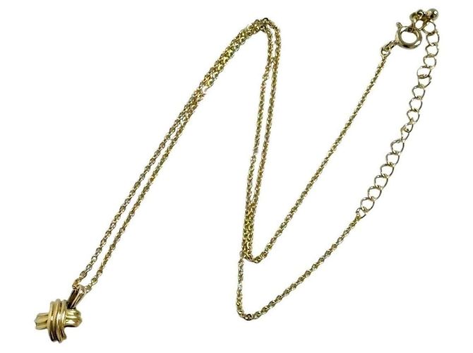 Collana Croce Signature Tiffany & Co. Unisex in Oro Giallo 18K - vista 3