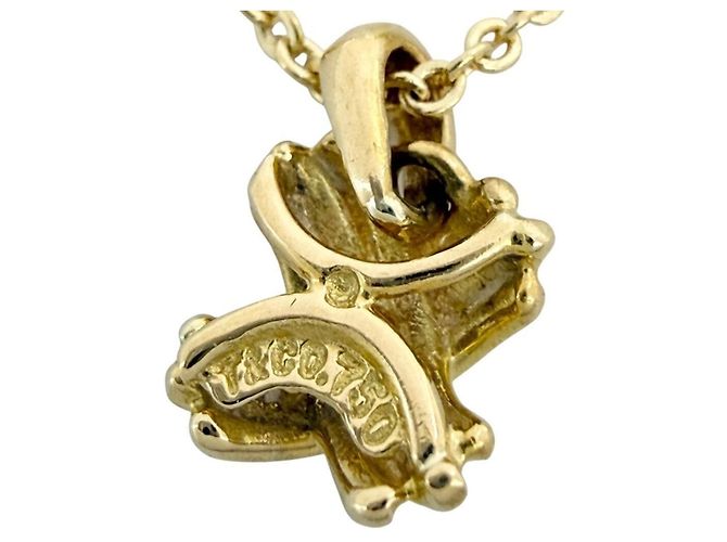 Collana Croce Signature Tiffany & Co. Unisex in Oro Giallo 18K - vista 8