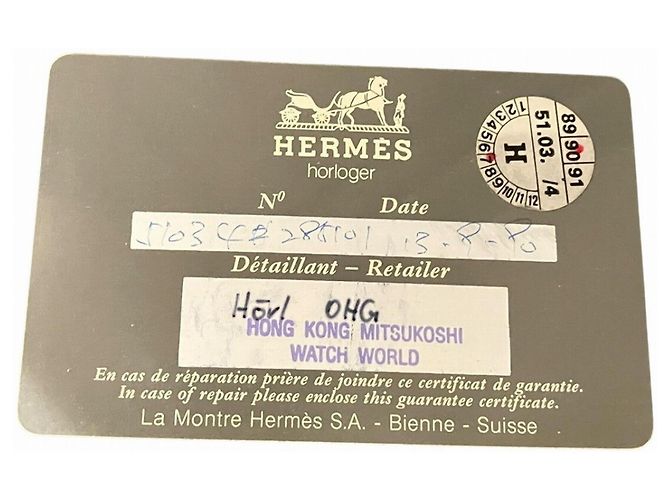 Hermès Reloj de pulsera Hermes Clipper Quartz - vista 9